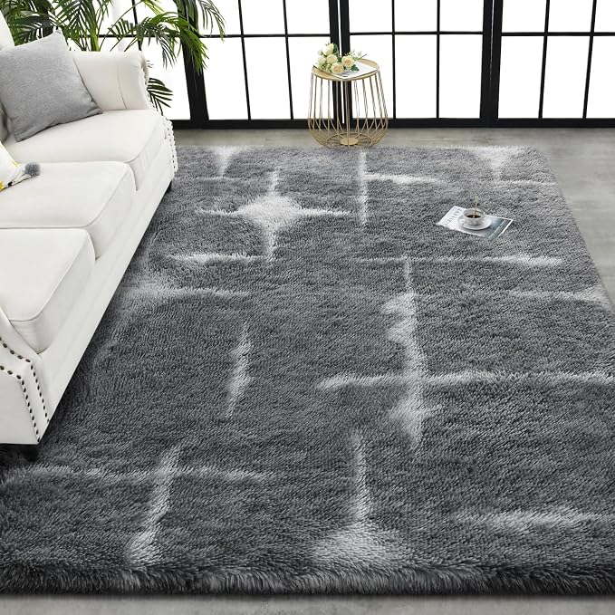 TWINNIS Super Soft Shaggy Rugs Fluffy Carpets, 6x9 Feet, Indoor Modern Plush - Image 8