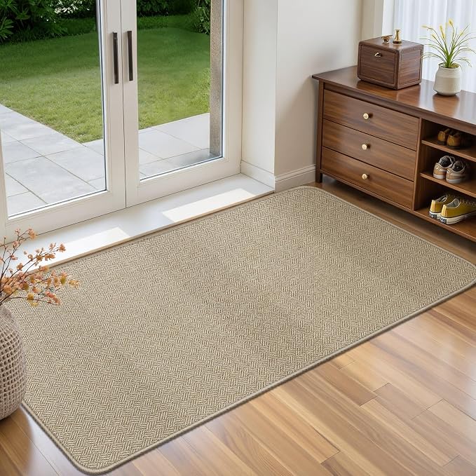 Ultra Thin Door Mat Indoor Entrance 24"x47", Low-Profile Indoor Door Mat by Unknown