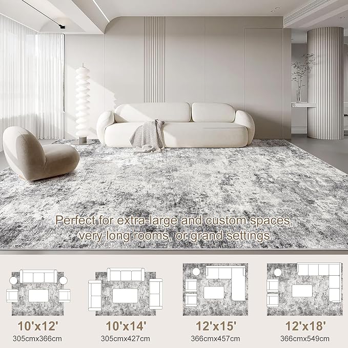 UERMEI 10x12 Area Rug Living Room Rugs - Image 3