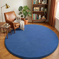 Amearea Blue Round Area Rugs 5ft Washable Circle Rugs by AmeareaDirect