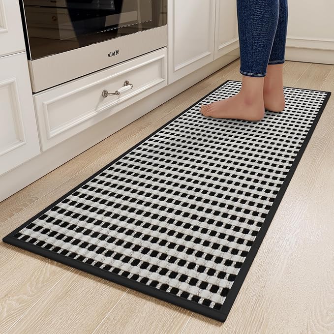 YDKGL Kitchen Runner Rugs Non Slip Washable, Super Absorbent Soft Chenille by YDKGL