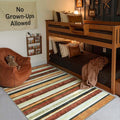 jinchan 5x7 Area Rug Modern Striped Rug Washable Rug Soft Large Indoor Floor by JINCHAN