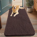 Smiry Dog Door Mat for Muddy Paws 48x30, Absorbent Dirt Trapper, Non-Slip by Smiry