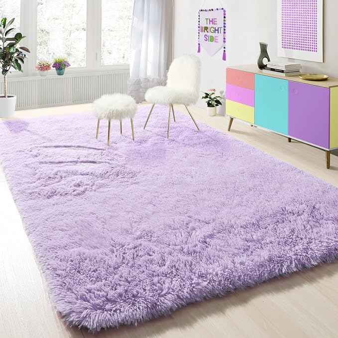 PAGISOFE Soft Purple 5' x 8' Rugs - Image 5