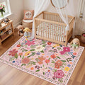 Latte&Fog 3x5 Entryway Area Rugs, Nursery Kids Rug, Non-Slip Small Throw Rug by LatteFog