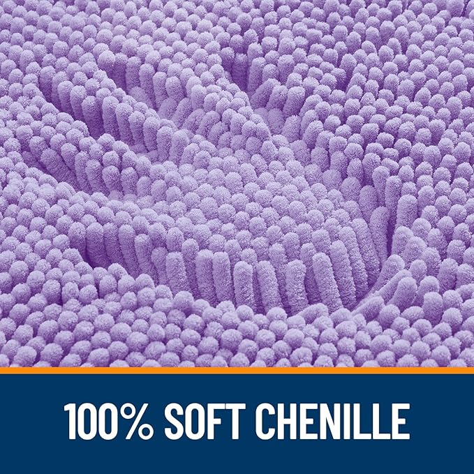 OLANLY Large Bathroom Rugs 45x27, Extra Soft Absorbent Chenille Bath Rugs - Image 3