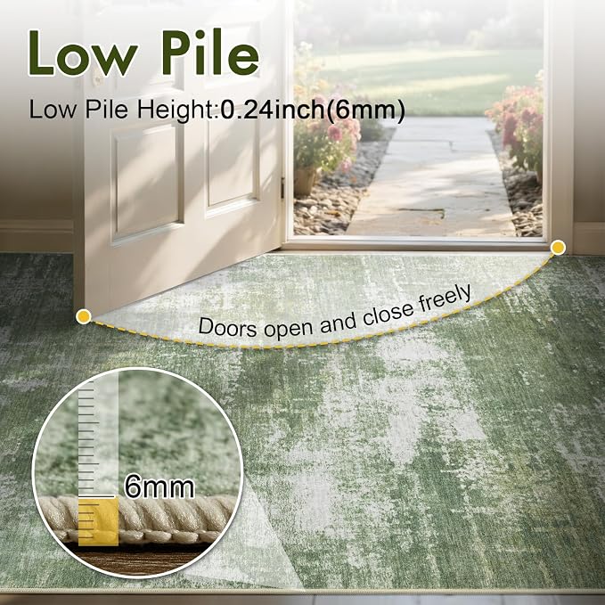 8x10 Ft Large Area Rugs for Living Room, Soft Non-Slip Washable Rugs Modern - Image 8