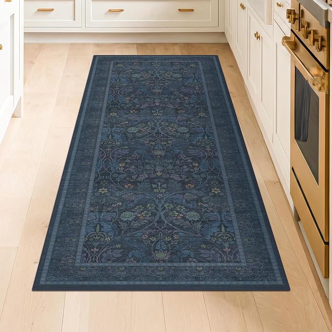 Boho Blue 2x5 Washable Entryway Mats - Image 8