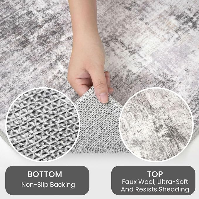 IOHOUZE Abstract Area Rugs and Runners Sets 2x3 and 2x5 Ft, Washable Entryway - Image 6