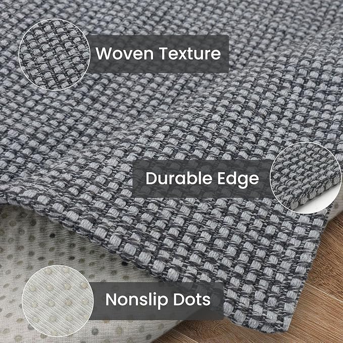 IOHOUZE Washable Exrea Long Hallway Runner Rug 3x16 Non Slip Rubber Backed - Image 6