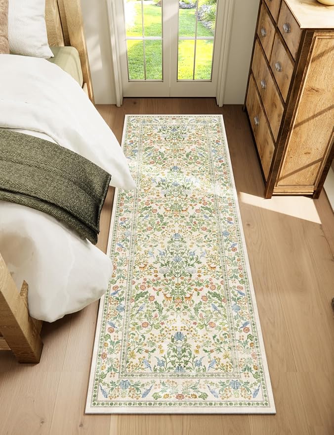 Washable Runner for Hallways Kitchen Rug: 2'6"x8' Runner Rugs Stain Resistant - Image 7