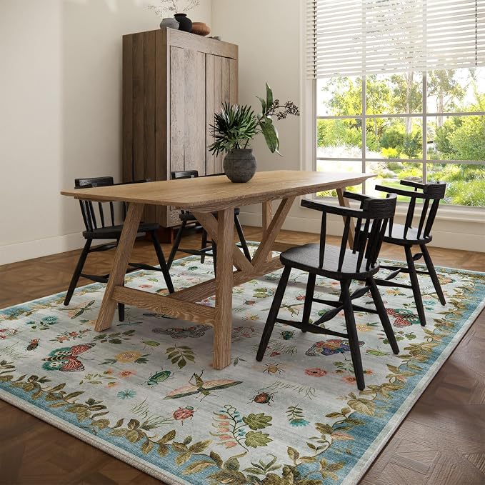 8x10 Area Rug for Living Room: Washable Bedroom Rugs Stain Resistant Non Slip - Image 6