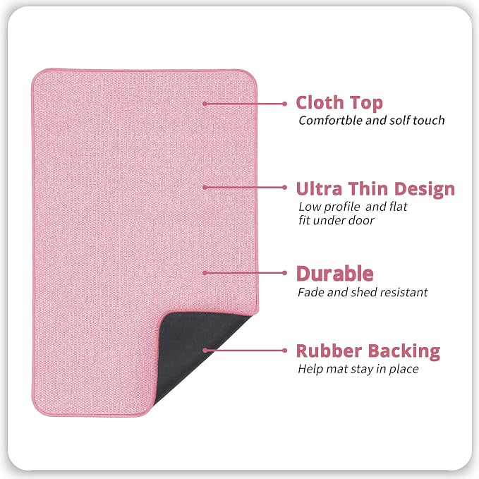 Bosap Bath Mat, Ultra Thin Bathroom Runner Rugs, Large Bath Mats - Image 2