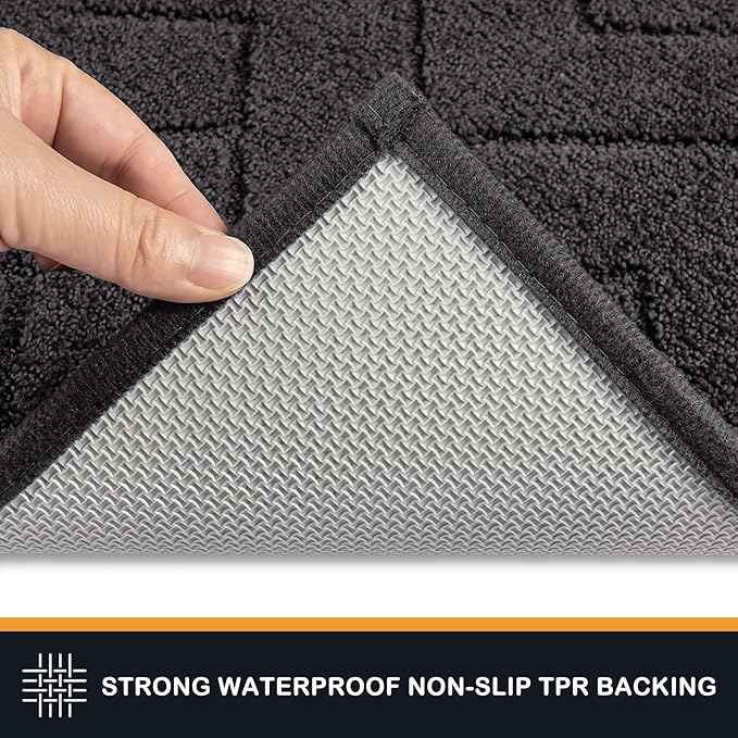 PURRUGS Dirt Trapping Door Mat 48" x 48", Non-Slip Machine Washable Entry Rug - Image 4