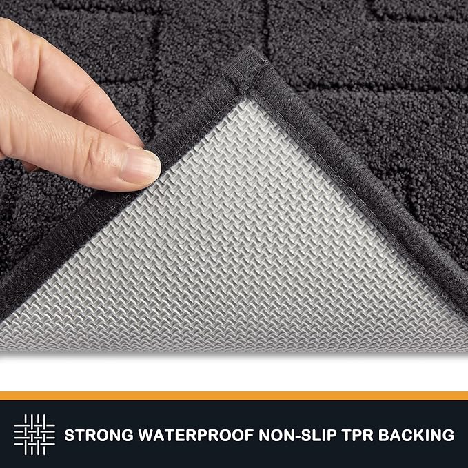 PURRUGS Dirt Trapping Door Mat 32" x 70", Non-Slip Machine Washable Entry Rug - Image 4