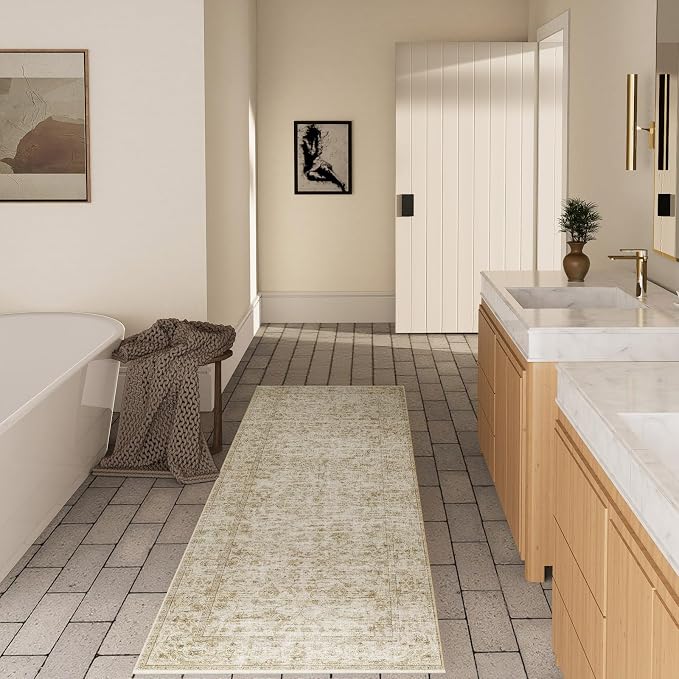 Washable Kitchen Rug Runners for Hallways: 2'x10' Bedroom Runner Rug Non Slip - Image 5