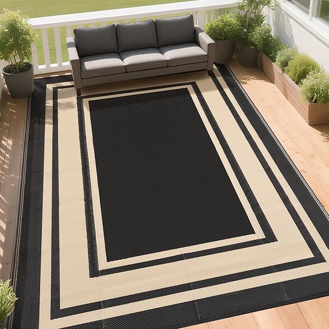 RURALITY Outdoor Rug 9x12 Waterproof - Image 3