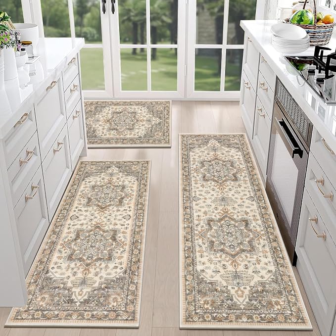 HEBE Boho Kitchen Rug Sets 3 Piece - Image 3