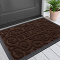 Smiry Welcome Door Mat Outside Entrance, Heavy Duty Trap Dirt and Moisture Easy by Smiry