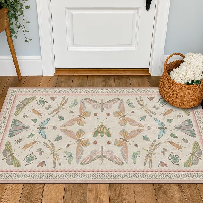 Hazo Haus Light Pink Washable Bathroom Rug by HazoHaus