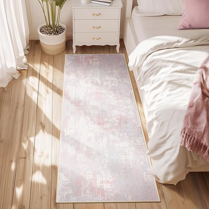 RELEANY Washable Area Rugs 2'x8' Non-Slip Modern Abstract Soft - Image 5