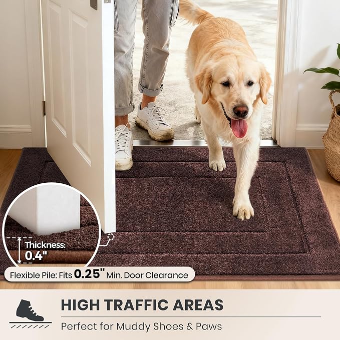 PURRUGS Dirt Trapping Door Mat 32" x 47", Non-Slip/Skid Machine Washable - Image 6