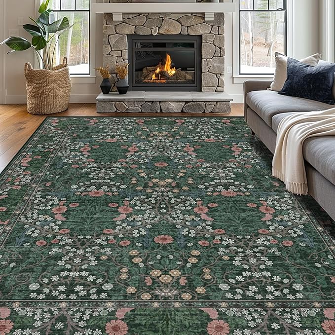 Area Rug for Living Room, 10x12 Large Washable Rugs for Dining Room, Non Slip - Image 3