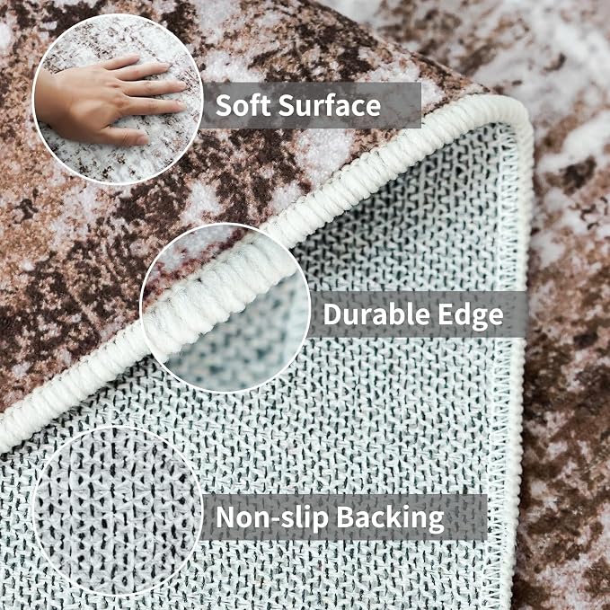 2x3 Small Washable Area Rug: Non-Slip Indoor Door Mat - Image 5