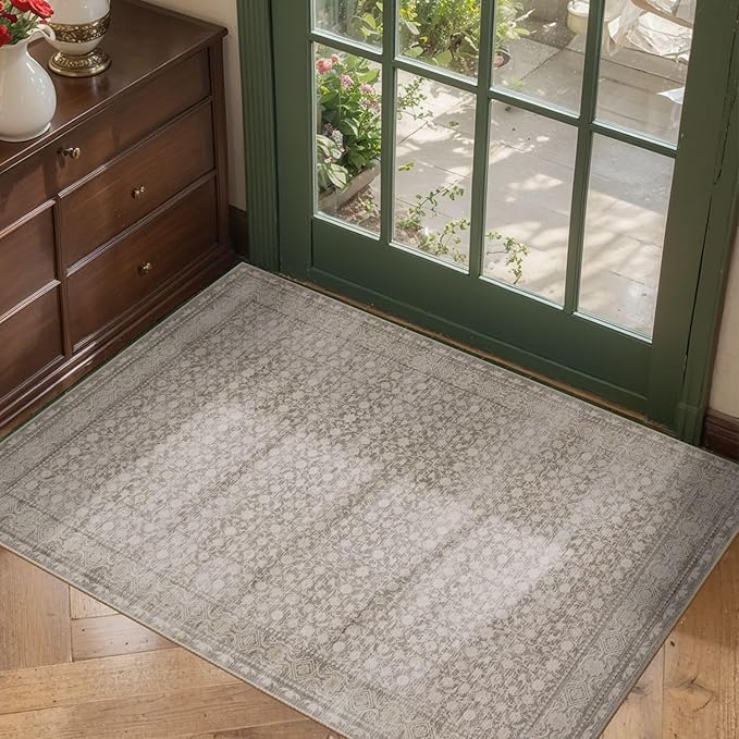 Rugxara 2x3 Entryway Rug, Door Mat Indoor Entrance, Washable Non Slip Kitchen - Image 3