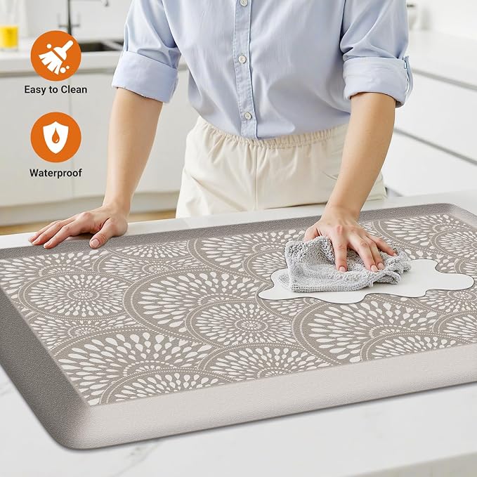 Mattitude 4/5 Inch Kitchen Mat, 17.3x39in Heavy Duty Ergonomic Comfort Foam - Image 3