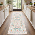 Rugxara 2x6 Floral Runner Rug, Washable Runners by Rugxara