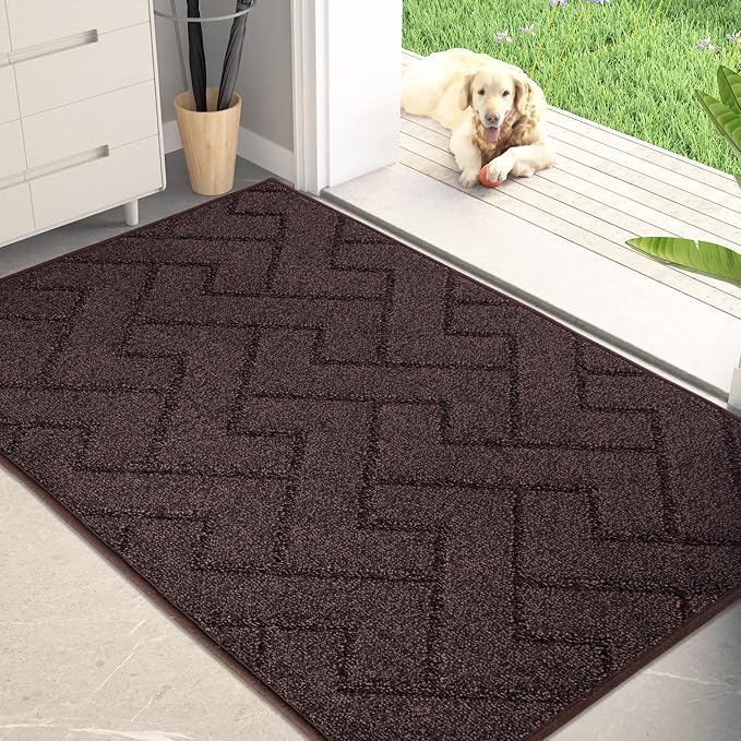 PURRUGS Dirt Trapping Door Mat 32" x 47", Non-Slip Machine Washable Entry Rug by PURRUGS