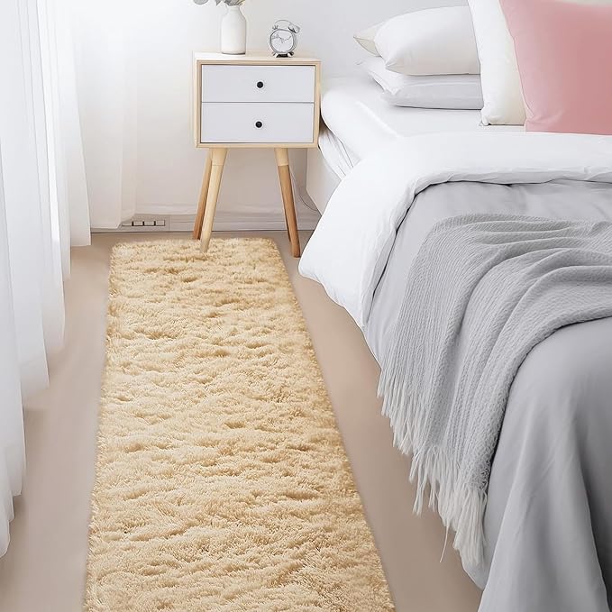 Ophanie Runner Rug for Hallway, 2x6 Upgrade Non-Slip Fluffy Soft Bedside Rugs - Image 3