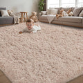 6x9 Area Rug for Living Room:Ultra Soft Fluffy Shag Beige Rugs, Large Fuzzy by Unknown