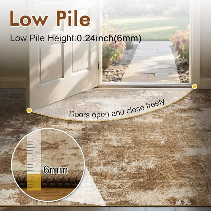 6x9 Ft Large Area Rugs for Living Room, Soft Non-Slip Washable Rugs Modern - Image 8