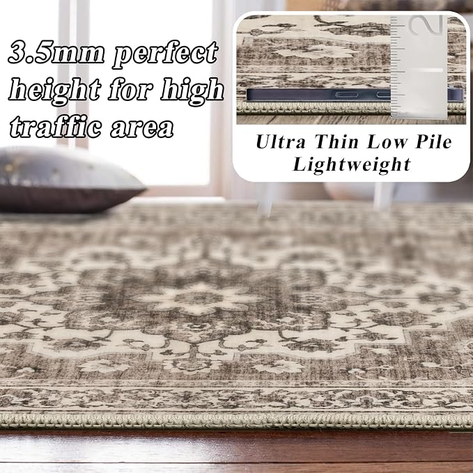 TOPRUUG Washable Oriental Area Rug - Image 5
