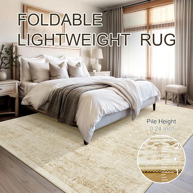 Soalmost Washable Area Rug 9x12, Large Soft Rugs - Image 6