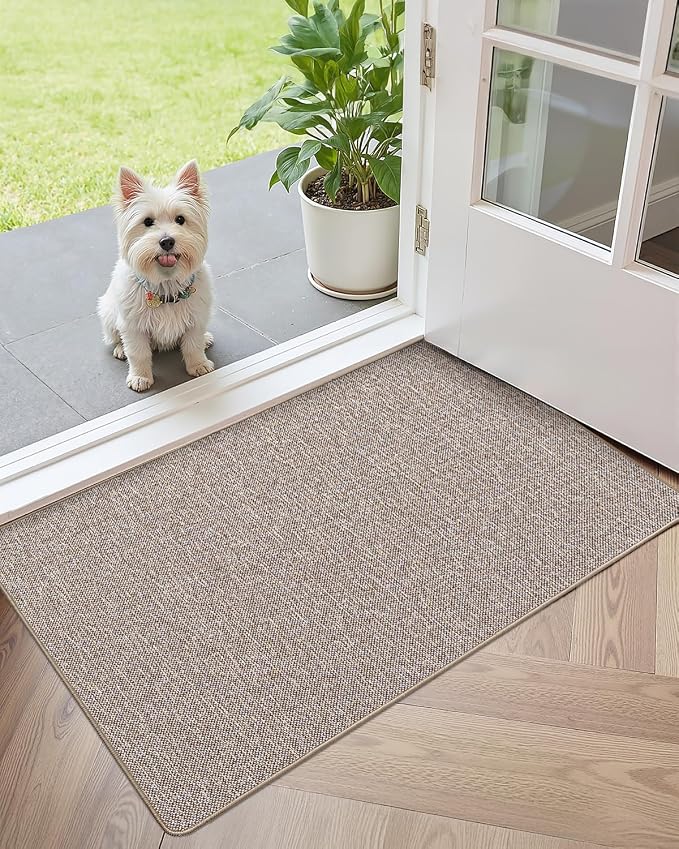 Color&Geometry Ultra Thin Indoor Door Mat 36"x56", Non Slip Rubber Backed Dirt - Image 9