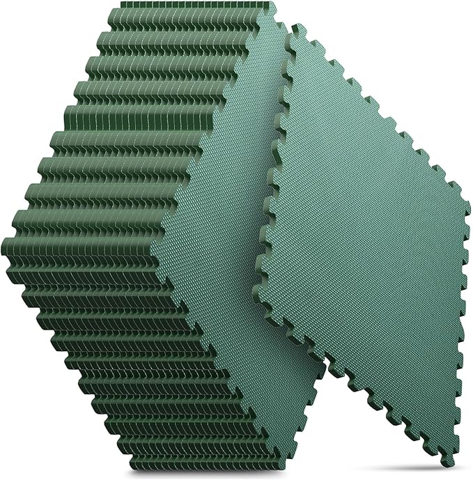 24 Pack Home Gym Mat, Puzzle Exercise Mat, EVA Interlocking Foam Floor Tiles by NazhuraGoodCompanionAtHome