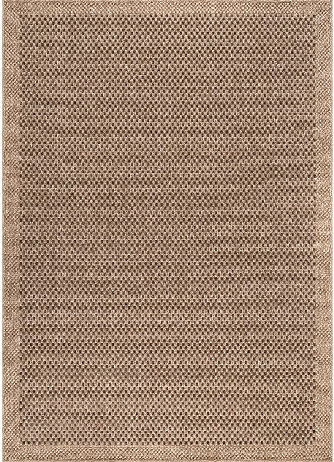 CAMILSON Easy Jute Rug 4x6, Indoor Outdoor Natural Color Fiber Area Rugs - Image 2