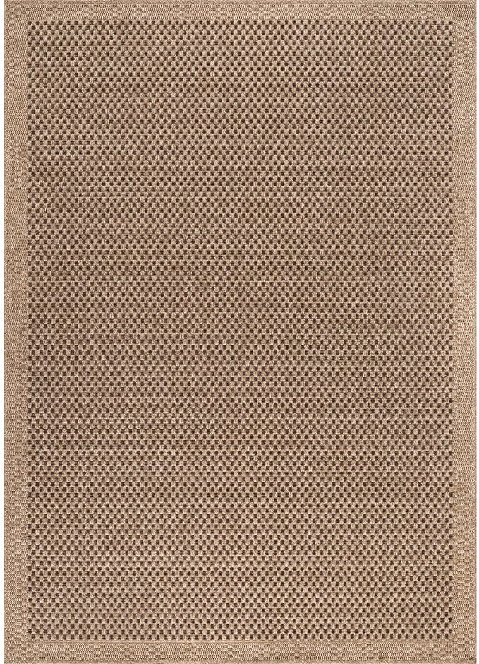 CAMILSON Easy Jute Rug 6x9, Indoor Outdoor Natural Color Fiber Area Rugs - Image 3