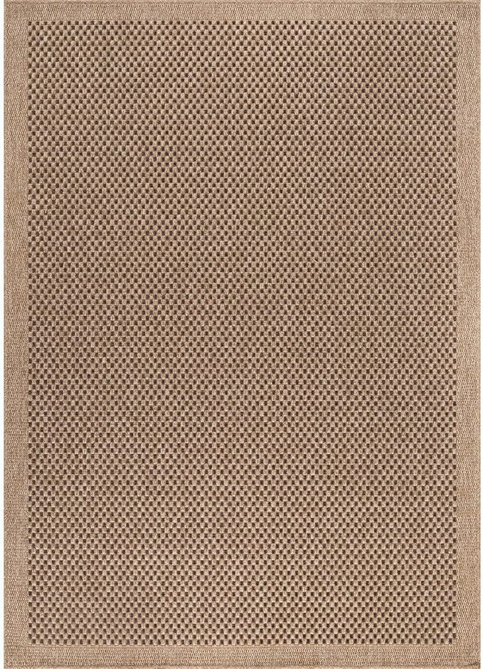 CAMILSON Easy Jute Rug 10x14, Indoor Outdoor Natural Color Fiber Area Rugs - Image 2