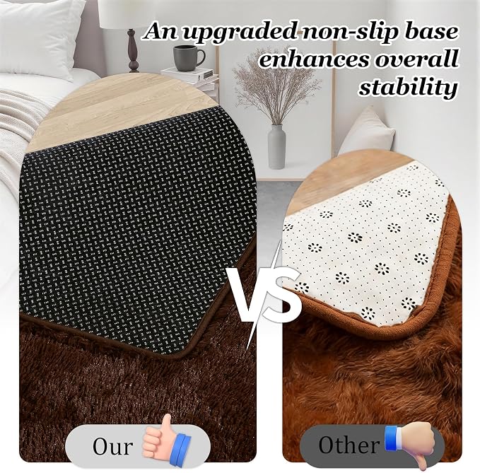 8x10 Area Rugs for Living Room Bedroom: Ultra Soft Fluffy Shag Rug Upgrade - Image 6