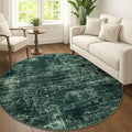 IOHOUZE Abstract Round Area Rug 6 Ft Washable Circle Rugs Large Round Rug Non by iOhouze