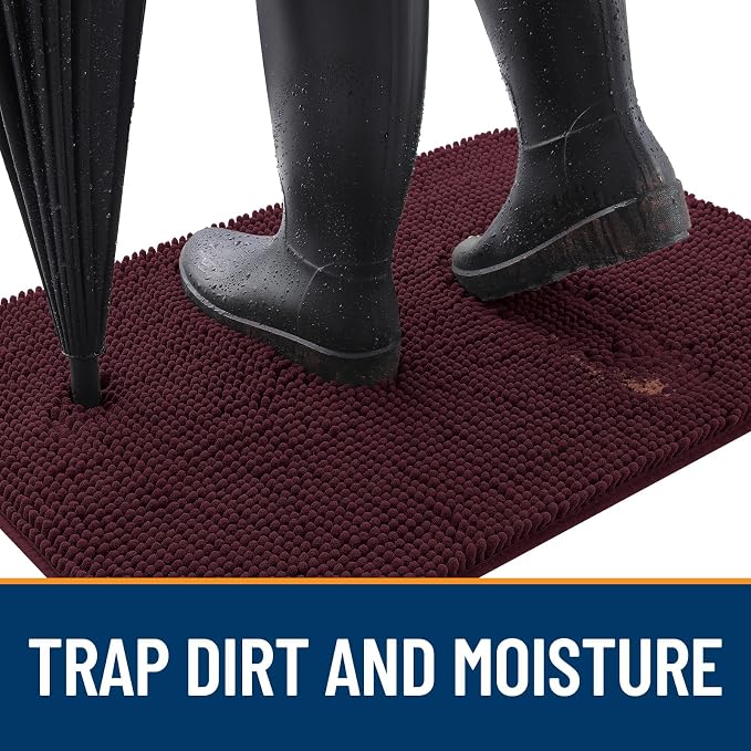 OLANLY Dog Door Mat for Muddy Paws 70x35, Absorbs Moisture and Dirt, Absorbent - Image 2