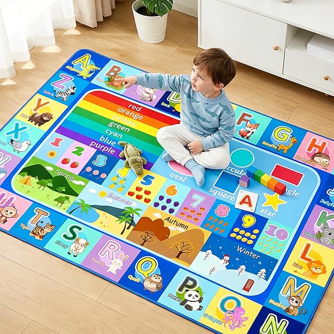 Kids Rug for Playroom Bedroom, 2.5x4 Feet Educational ABC Area Rug for - Image 5
