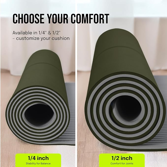 Gogokiwi Extra Wide Yoga Mat for Men Women Non Slip Fitness & Exercise Mat - Image 3