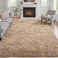 Fluffy 5x7 Area Rugs for Living Room Bedroom: Ultra Soft Shag Rug Non-Slip by Luxturiy