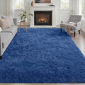 Fluffy 5x7 Area Rugs for Living Room Bedroom: Ultra Soft Shag Rug Non-Slip by Luxturiy