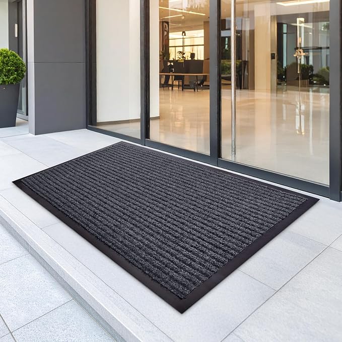 Heavy Duty Entry Mat 2' x 3', Low Profile Door Rug - Image 5